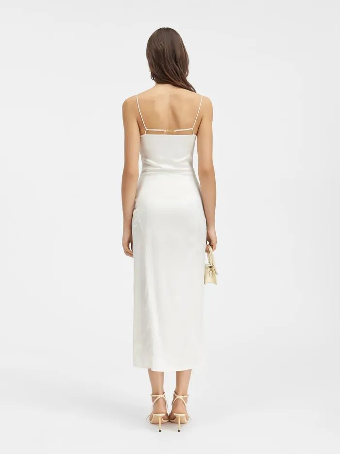 JACQUEMUS Dresses and Skirts Charm Logo Dress Offwhite 8211 Women