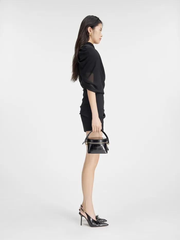 JACQUEMUS Dresses and Skirts Draped Mini Dress Black 8211 Women
