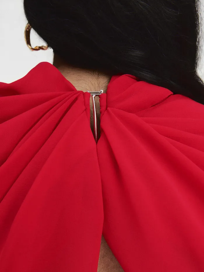 JACQUEMUS Dresses and Skirts Draped Mini Dress Red 8211 Women