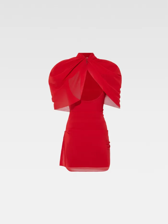 JACQUEMUS Dresses and Skirts Draped Mini Dress Red 8211 Women