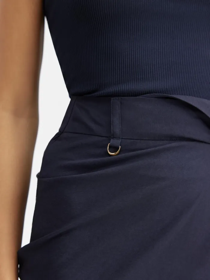 JACQUEMUS Dresses and Skirts Draped Mini Skirt Dark Navy 8211 Women