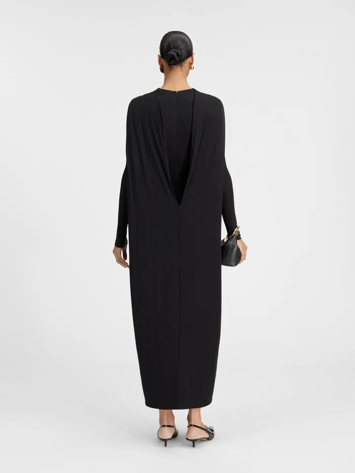 JACQUEMUS Dresses and Skirts Draped Sheath Dress Black 8211 Women