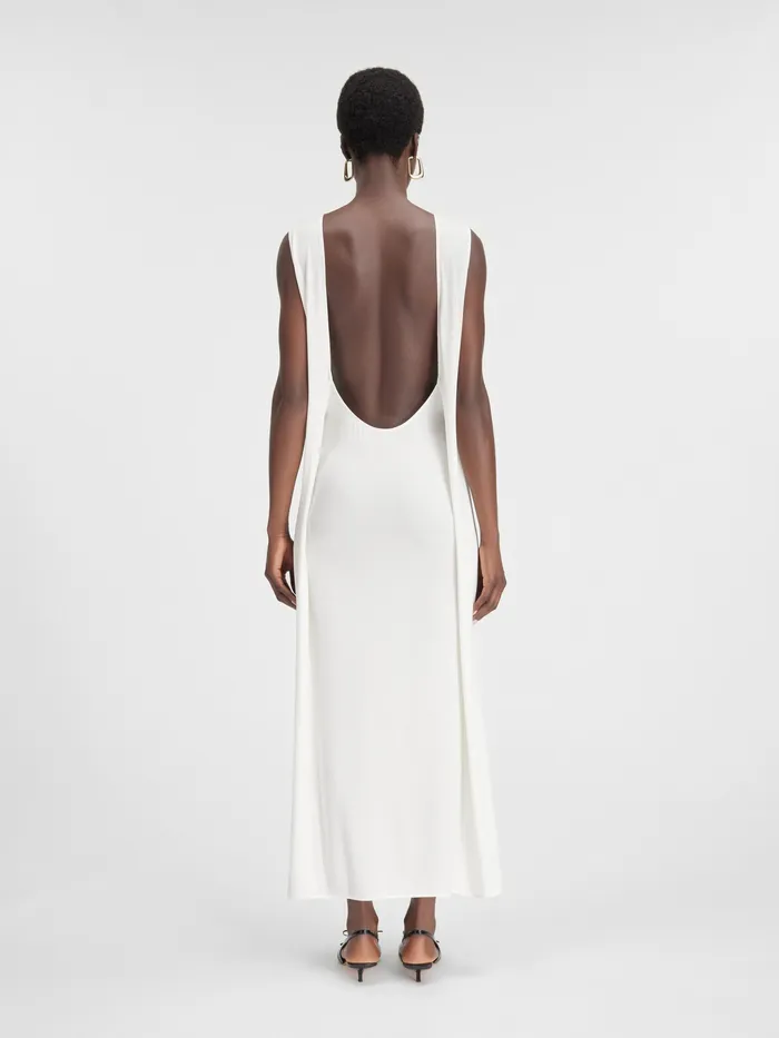 JACQUEMUS Dresses and Skirts Draped Shift Dress White 8211 Women