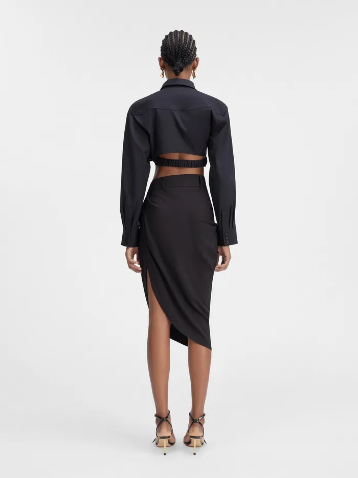 JACQUEMUS Dresses and Skirts Draped Skirt Black 8211 Women