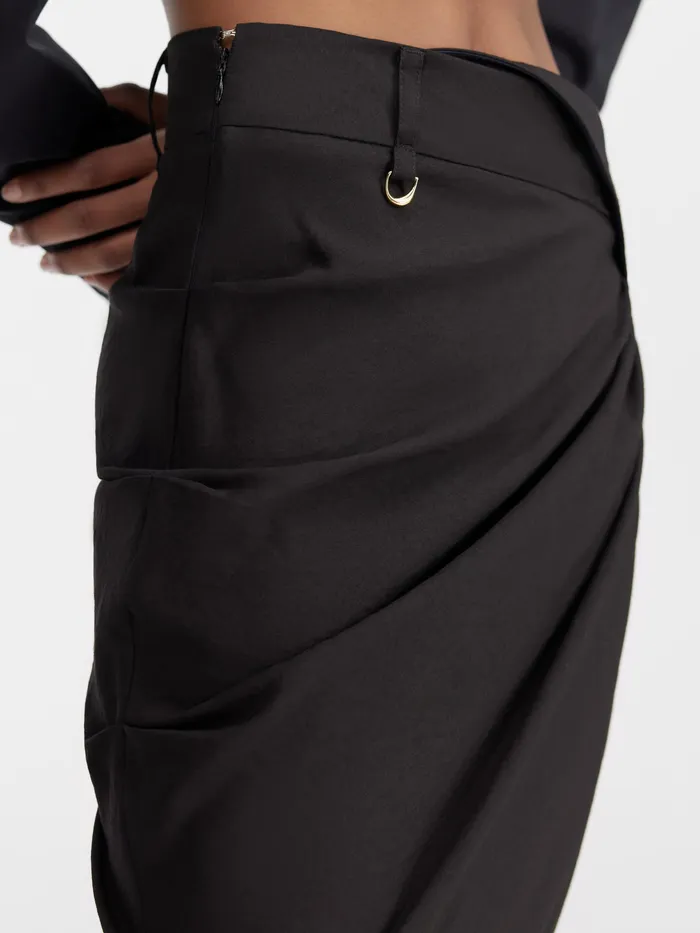 JACQUEMUS Dresses and Skirts Draped Skirt Black 8211 Women