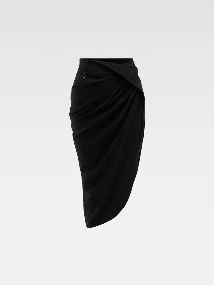 JACQUEMUS Dresses and Skirts Draped Skirt Black 8211 Women