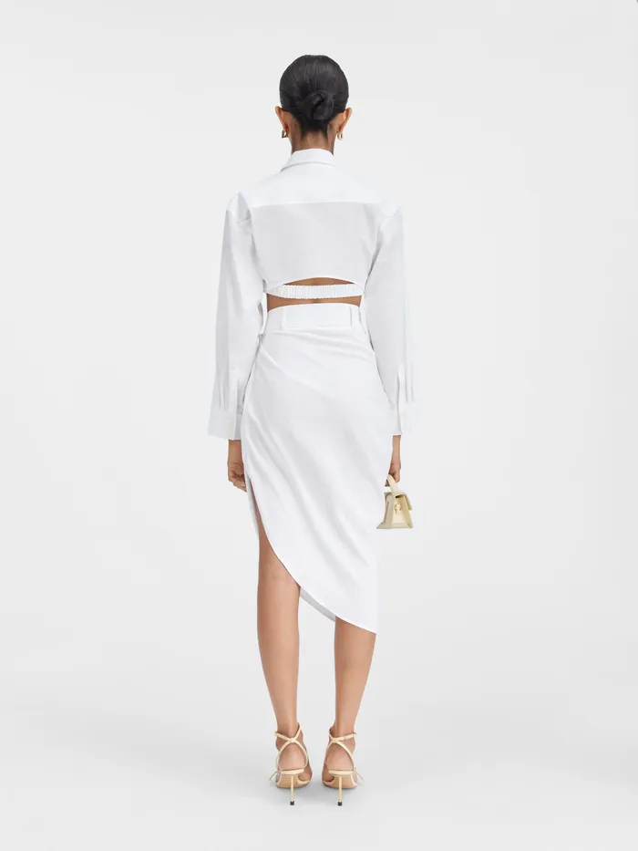 JACQUEMUS Dresses and Skirts Draped Skirt White 8211 Women