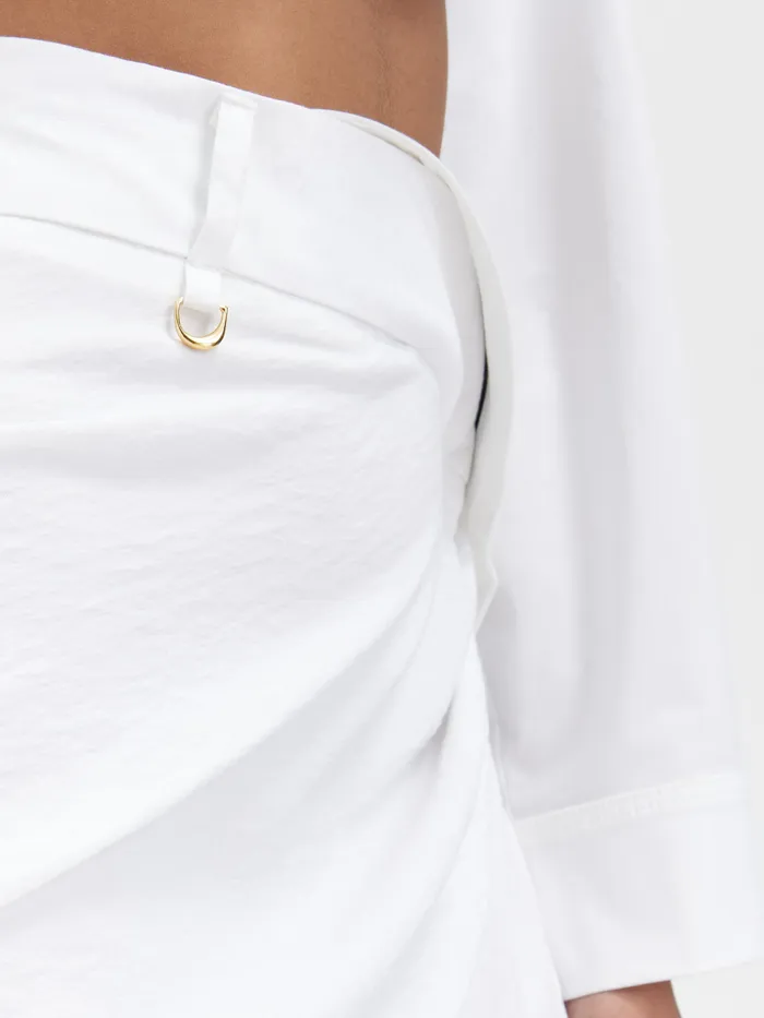 JACQUEMUS Dresses and Skirts Draped Skirt White 8211 Women