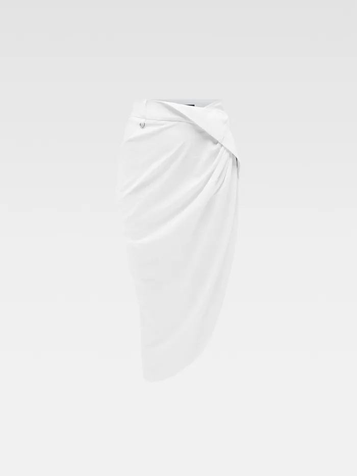 JACQUEMUS Dresses and Skirts Draped Skirt White 8211 Women