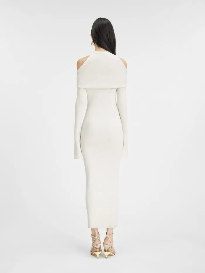 JACQUEMUS Dresses and Skirts Faux Cardigan Dress Ivory 8211 Women