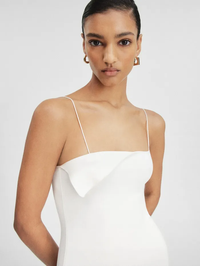 JACQUEMUS Dresses and Skirts Folded Mermaid Dress White 8211 Women