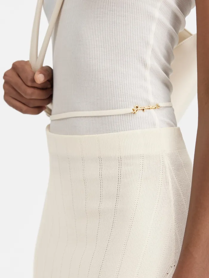JACQUEMUS Dresses and Skirts Knit Midi Skirt Offwhite 8211 Women