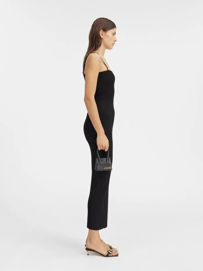 JACQUEMUS Dresses and Skirts Knitted Lingerie Dress Black 8211 Women