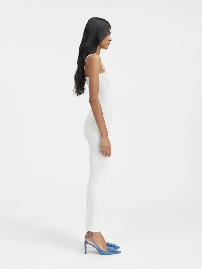 JACQUEMUS Dresses and Skirts Knitted Lingerie Dress Offwhite 8211 Women