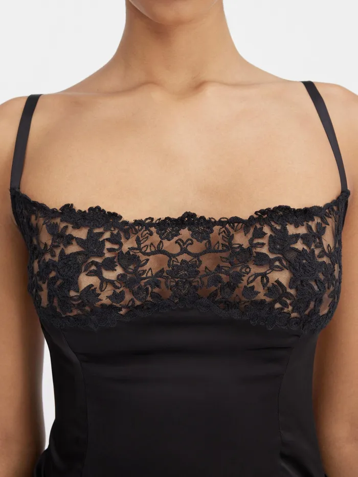JACQUEMUS Dresses and Skirts Long Asymmetric Lingerie Dress Black 8211 Women