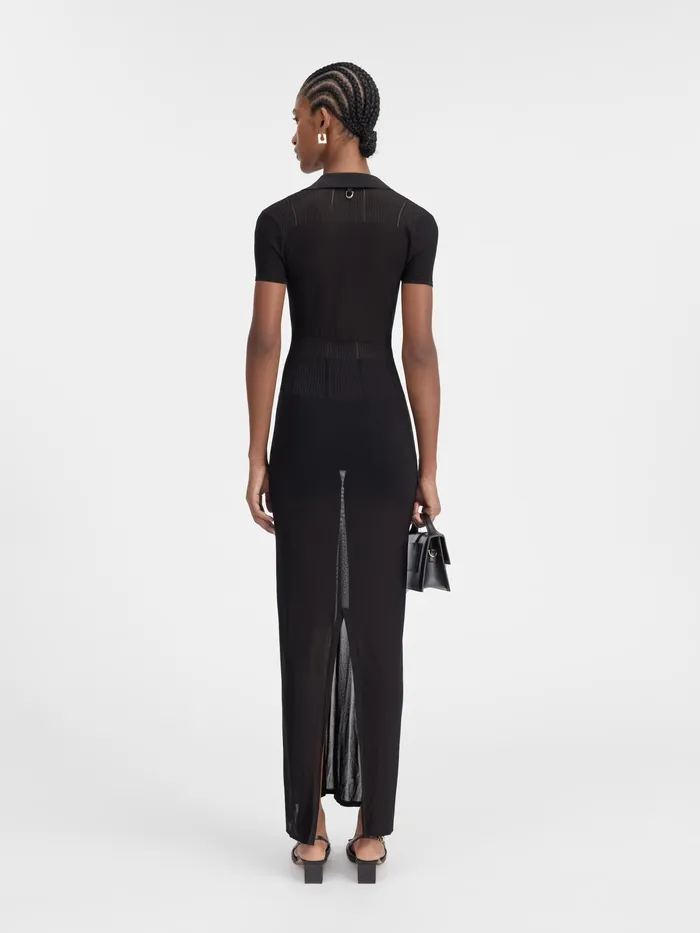 JACQUEMUS Dresses and Skirts Long Polo Dress Black 8211 Women