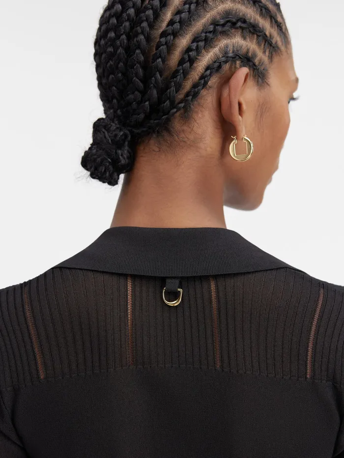 JACQUEMUS Dresses and Skirts Long Polo Dress Black 8211 Women