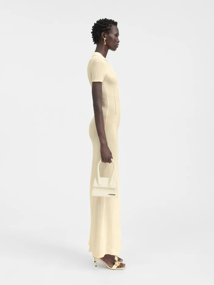 JACQUEMUS Dresses and Skirts Long Polo Dress Light Yellow 8211 Women