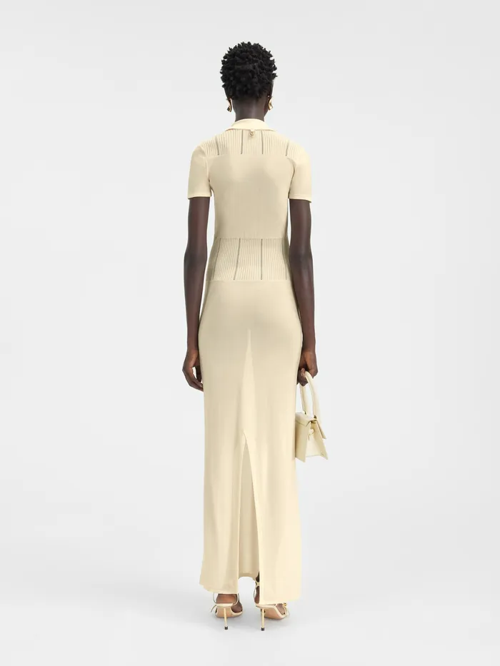 JACQUEMUS Dresses and Skirts Long Polo Dress Light Yellow 8211 Women