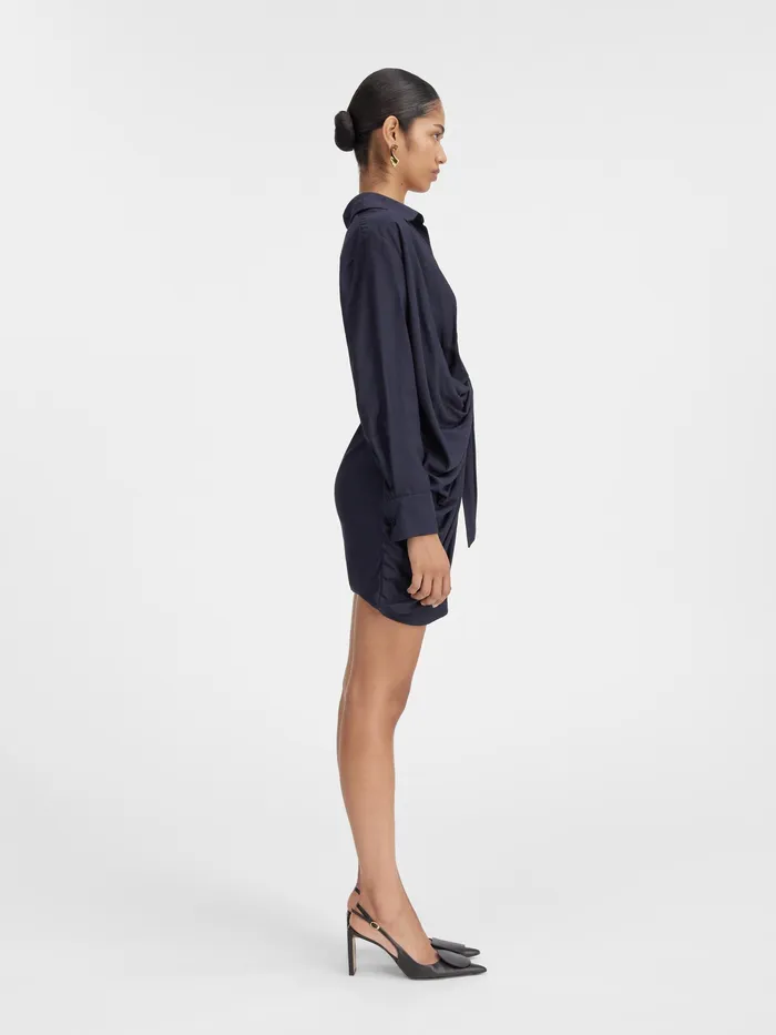 JACQUEMUS Dresses and Skirts Sash Dress Dark Navy 8211 Women