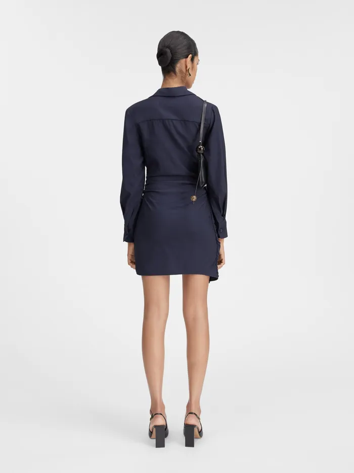 JACQUEMUS Dresses and Skirts Sash Dress Dark Navy 8211 Women