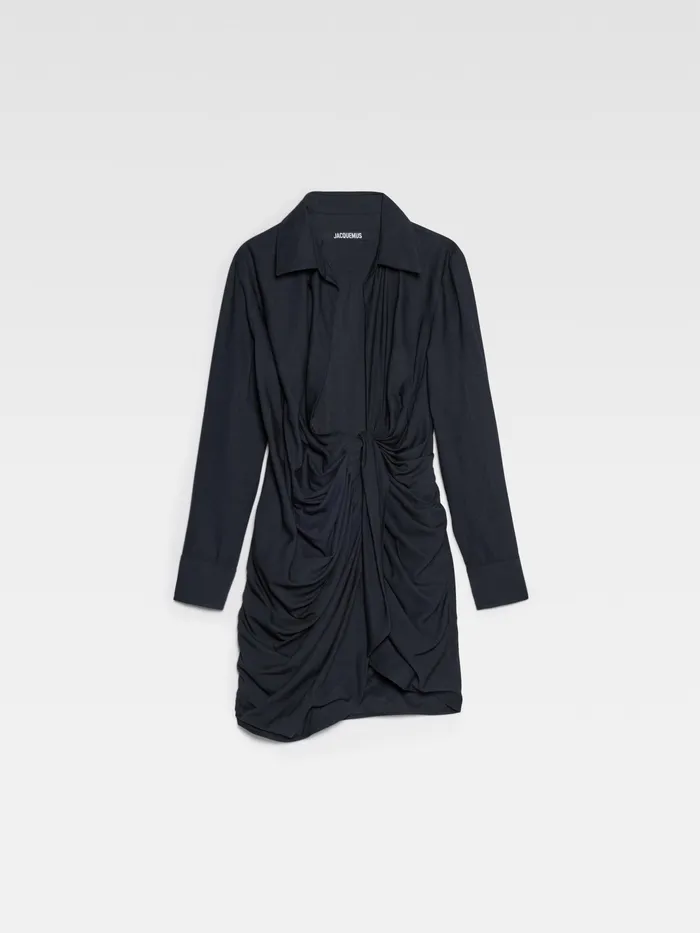 JACQUEMUS Dresses and Skirts Sash Dress Dark Navy 8211 Women