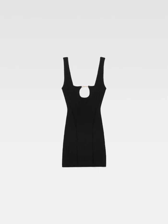 JACQUEMUS Dresses and Skirts Scalloped Mini Dress Black 8211 Women