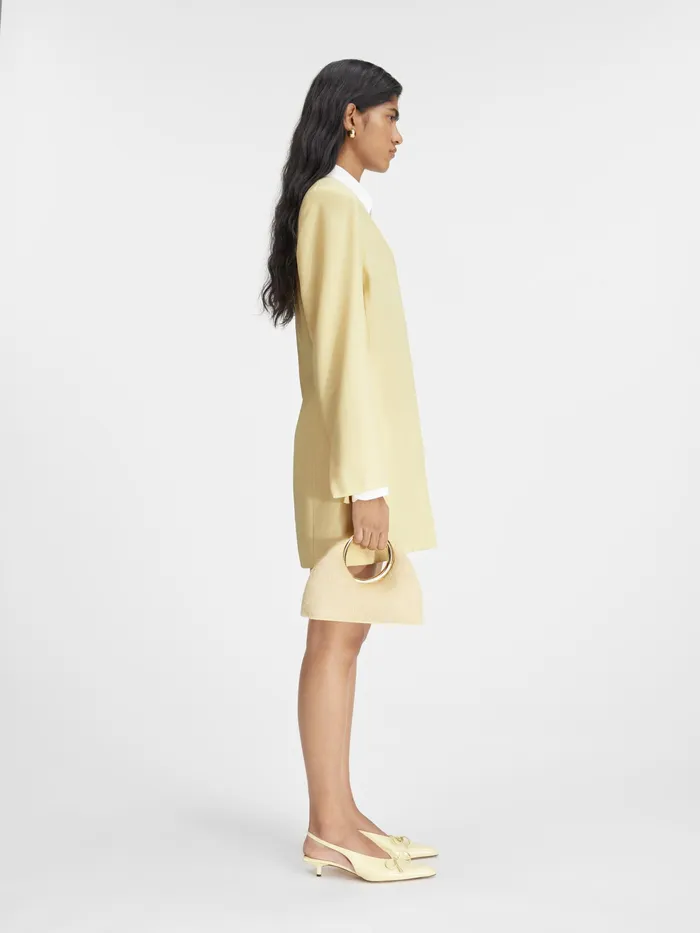 JACQUEMUS Dresses and Skirts Structured Square Dress Pale Yellow 8211 Women