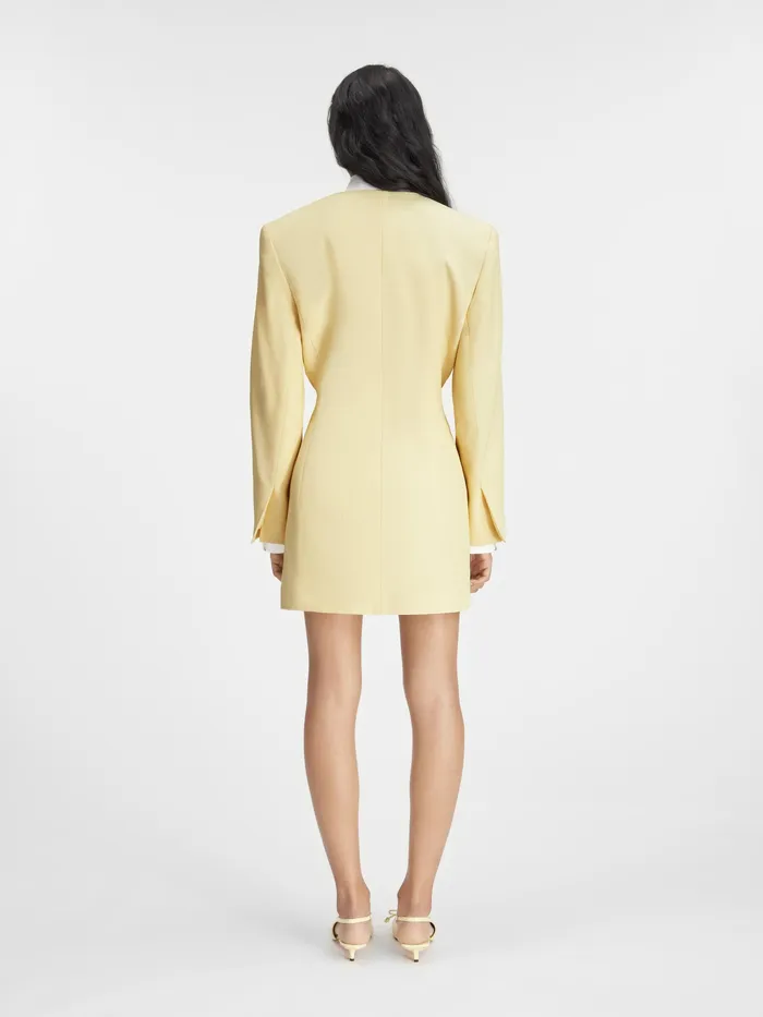 JACQUEMUS Dresses and Skirts Structured Square Dress Pale Yellow 8211 Women