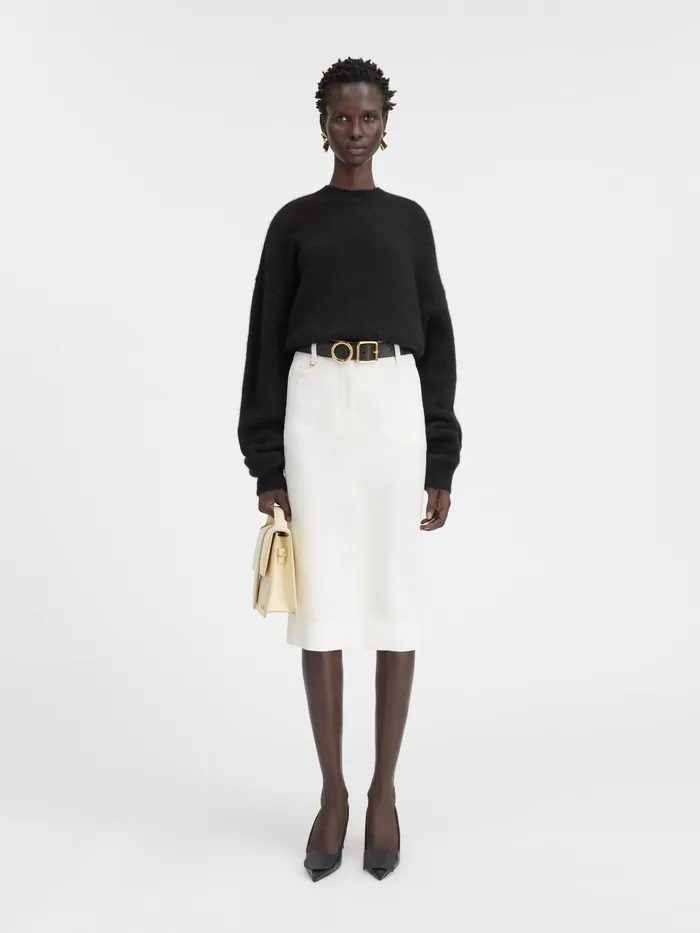 JACQUEMUS Dresses and Skirts Tailored Pencil Skirt White 8211 Women