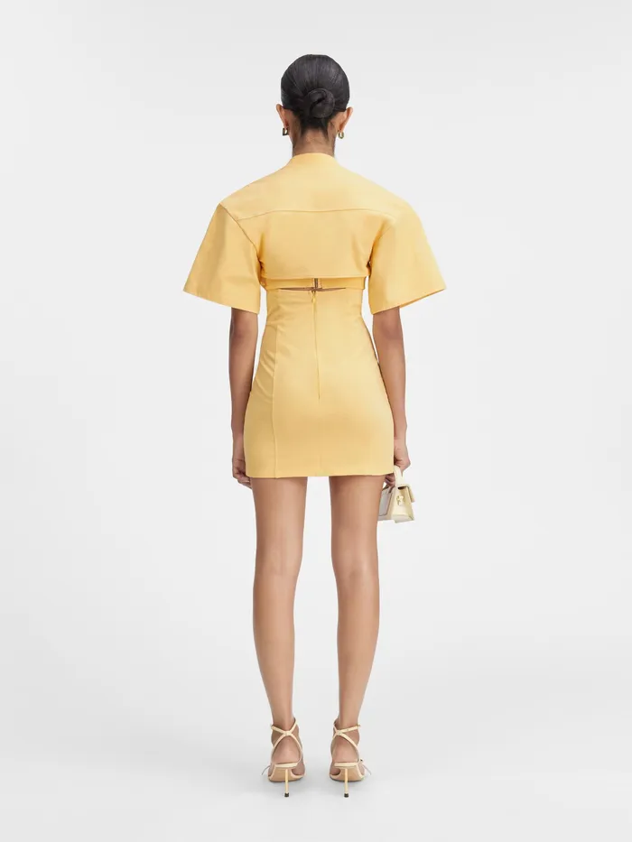 JACQUEMUS Dresses and Skirts Twisted TShirt Mini Dress Beige 8211 Women