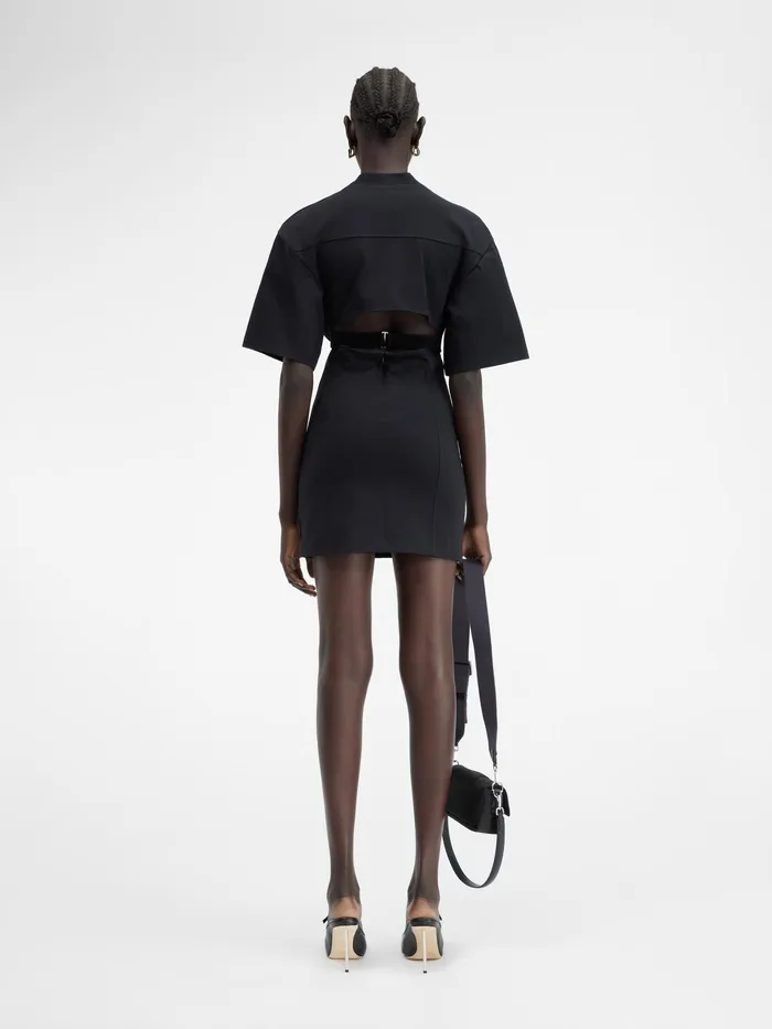 JACQUEMUS Dresses and Skirts Twisted TShirt Mini Dress Black 8211 Women