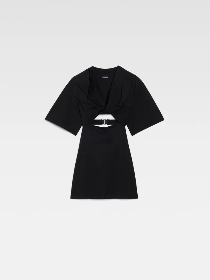 JACQUEMUS Dresses and Skirts Twisted TShirt Mini Dress Black 8211 Women