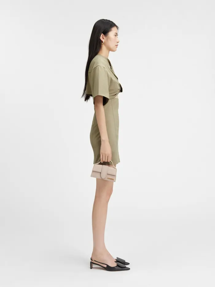 JACQUEMUS Dresses and Skirts Twisted TShirt Mini Dress Light Khaki 8211 Women