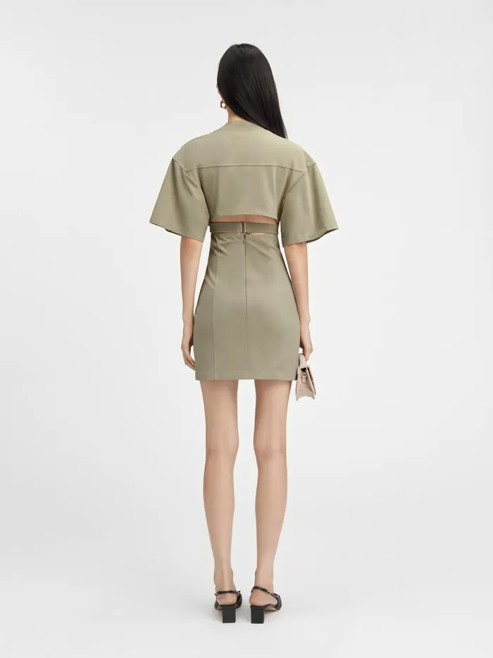 JACQUEMUS Dresses and Skirts Twisted TShirt Mini Dress Light Khaki 8211 Women