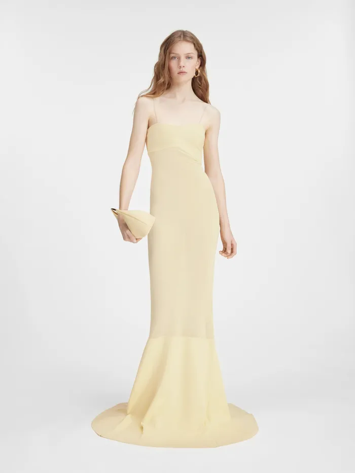 JACQUEMUS Dresses and Skirts TwoTone Mermaid Dress Light Yellow 8211 Women