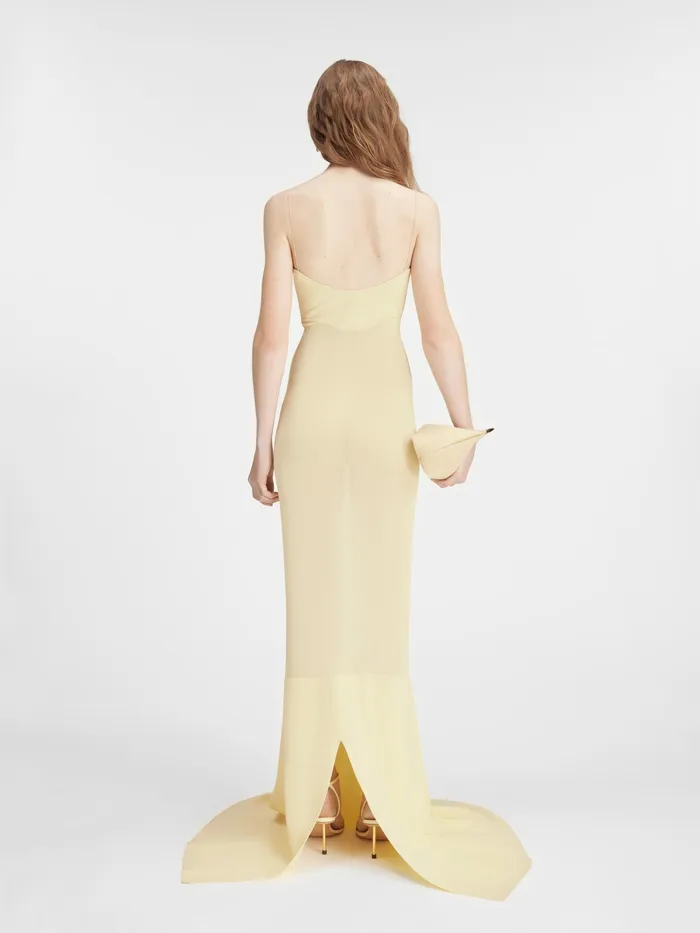 JACQUEMUS Dresses and Skirts TwoTone Mermaid Dress Light Yellow 8211 Women