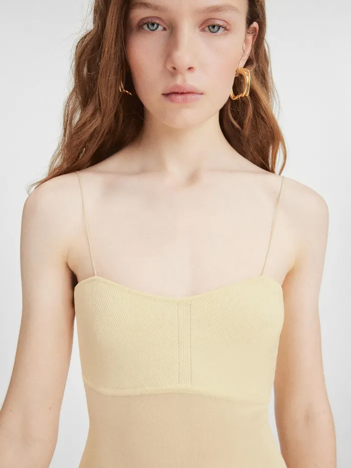 JACQUEMUS Dresses and Skirts TwoTone Mermaid Dress Light Yellow 8211 Women
