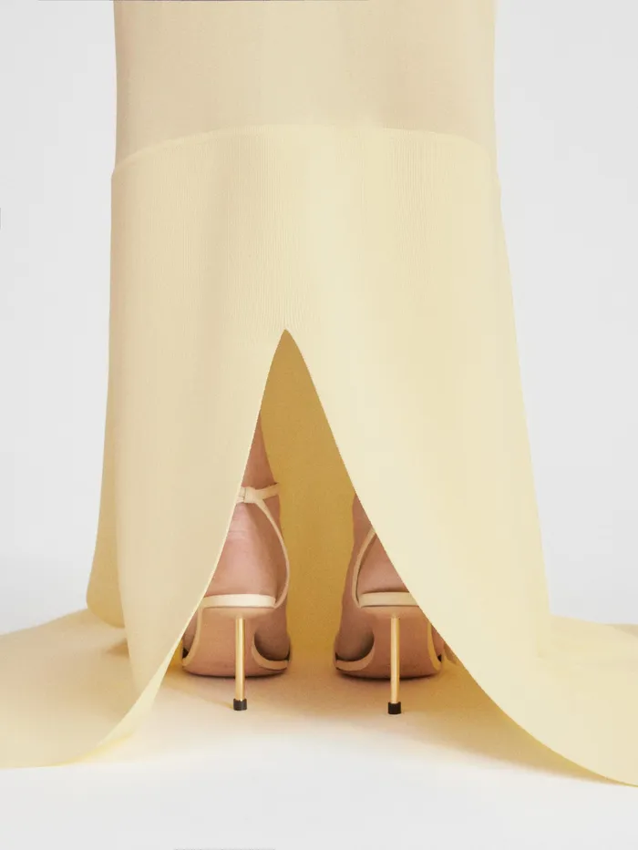 JACQUEMUS Dresses and Skirts TwoTone Mermaid Dress Light Yellow 8211 Women