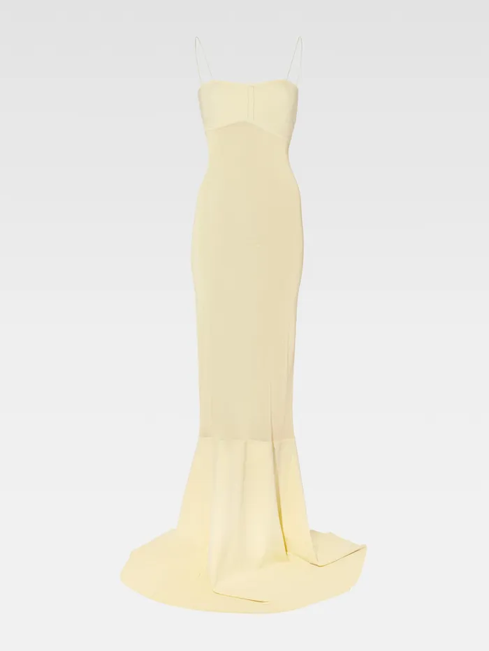 JACQUEMUS Dresses and Skirts TwoTone Mermaid Dress Light Yellow 8211 Women