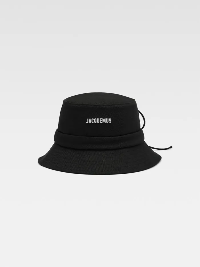 JACQUEMUS Hats Bow Bucket Hat Black 8211 Men