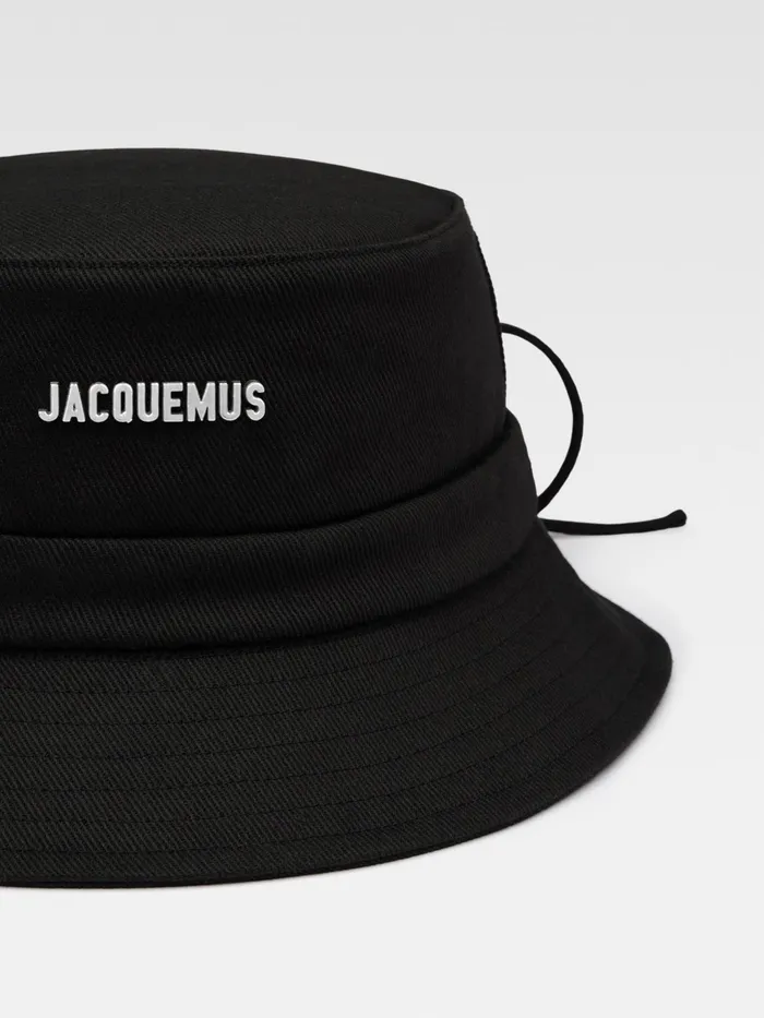 JACQUEMUS Hats Bow Bucket Hat Black 8211 Men