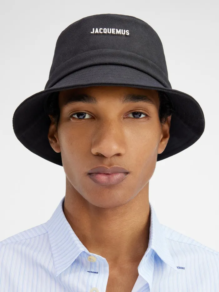 JACQUEMUS Hats Bow Bucket Hat Black 8211 Men