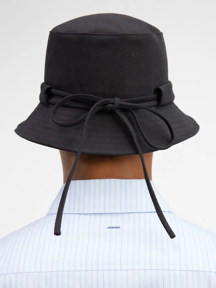 JACQUEMUS Hats Bow Bucket Hat Black 8211 Men
