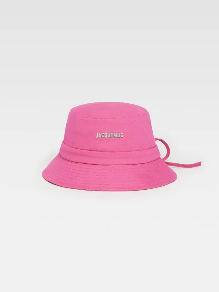 JACQUEMUS Hats Bow Bucket Hat Pink 8211 Men