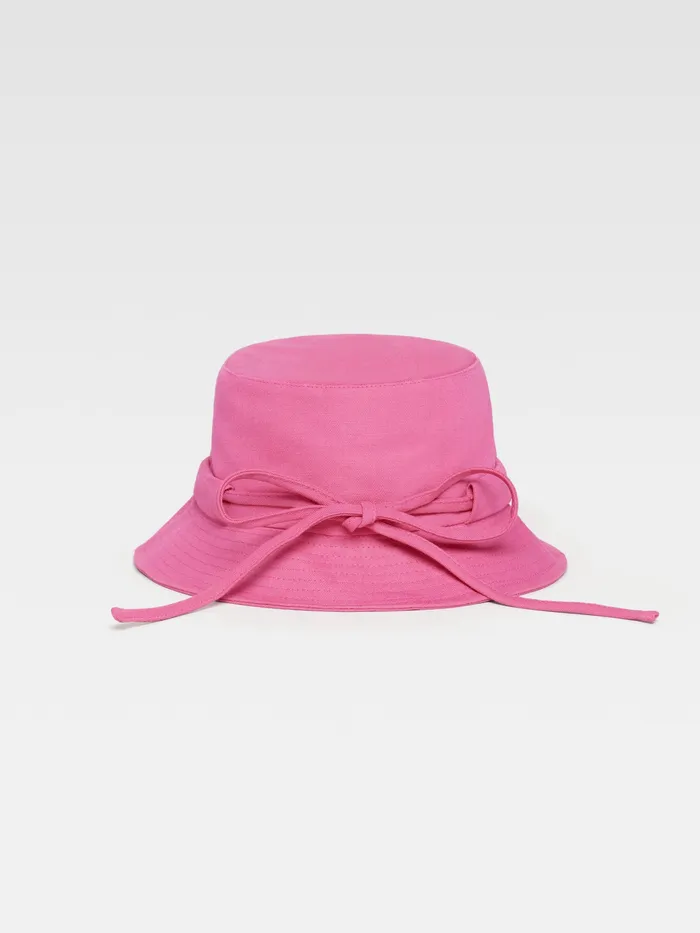 JACQUEMUS Hats Bow Bucket Hat Pink 8211 Men