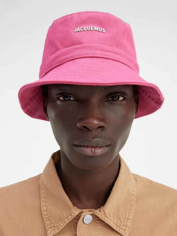 JACQUEMUS Hats Bow Bucket Hat Pink 8211 Men
