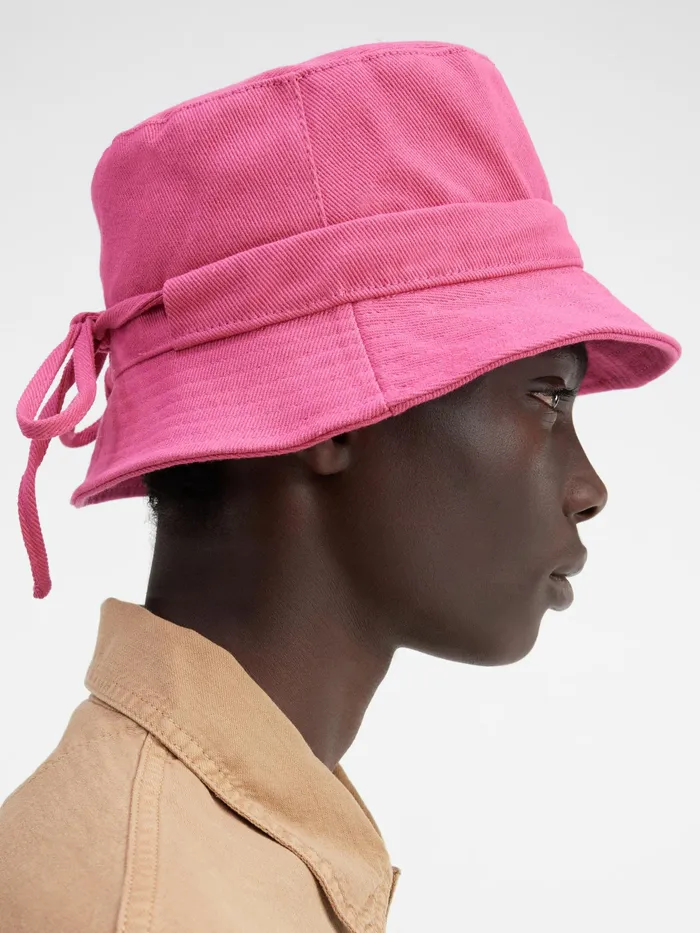 JACQUEMUS Hats Bow Bucket Hat Pink 8211 Men