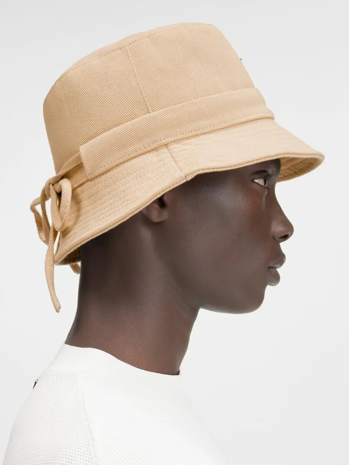 JACQUEMUS Hats Canvas Bucket Hat Beige 8211 Women