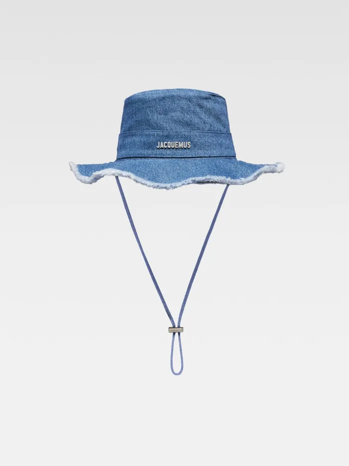 JACQUEMUS Hats Frayed Expedition Hat Blue 8211 Men